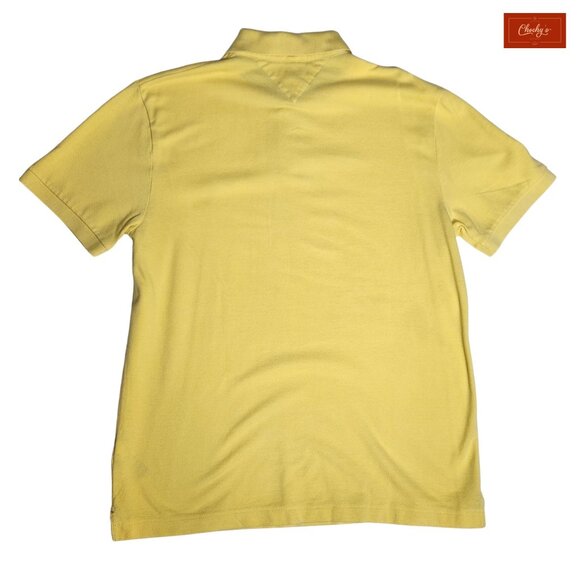 Tommy Hilfiger Yellow Polo Shirt Short Sleeve Custom Fit SzXL (ID38) - Picture 2 of 7